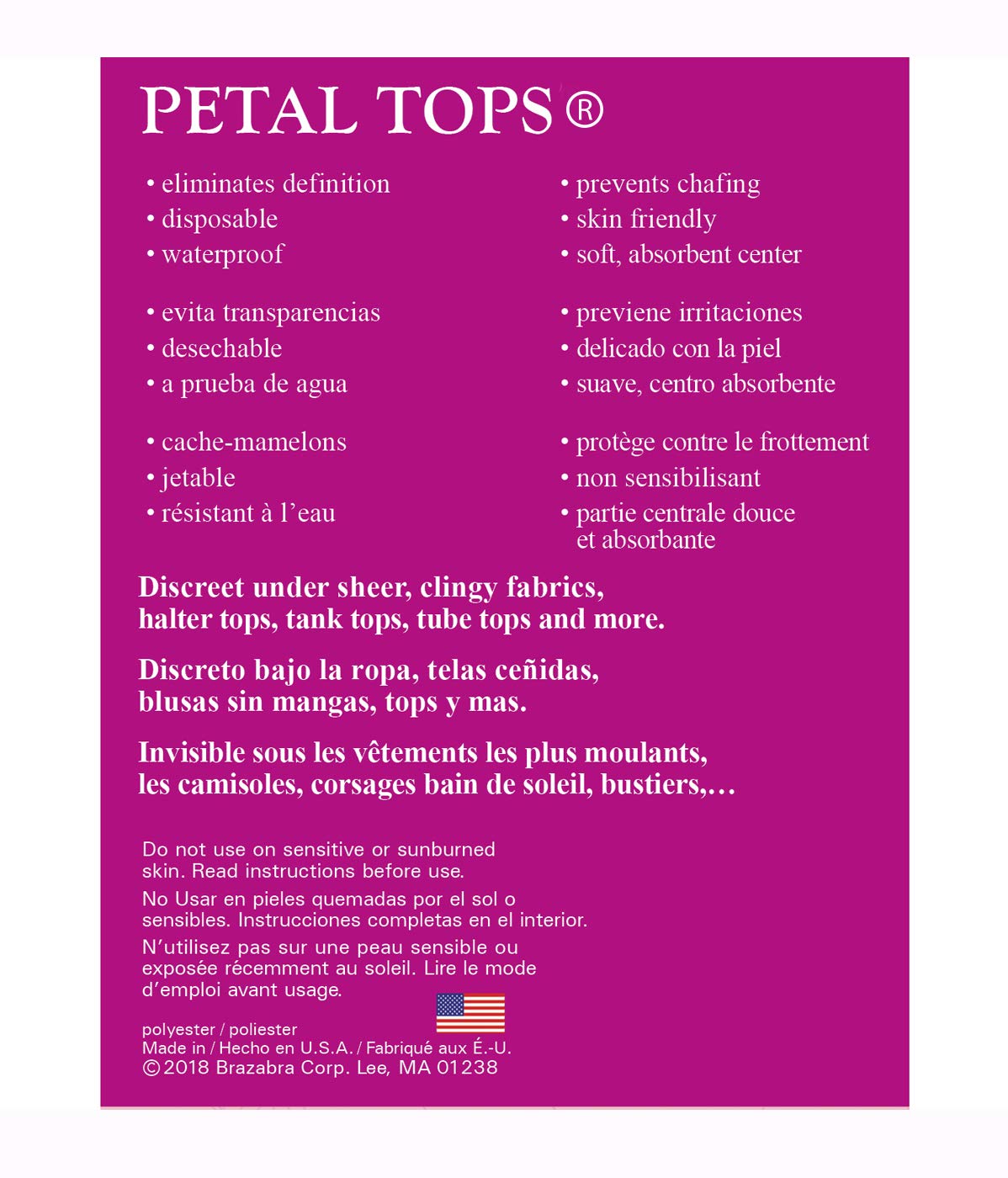 1140 Os Mocha Braza Petal Tops, One Size - Image 3