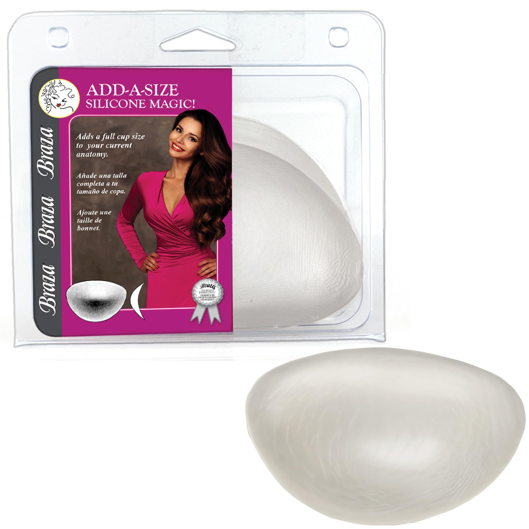 Braza Add A Size Silicone Breast Enhancement Push Up Pads for Bras and Swimsuits - Image 5