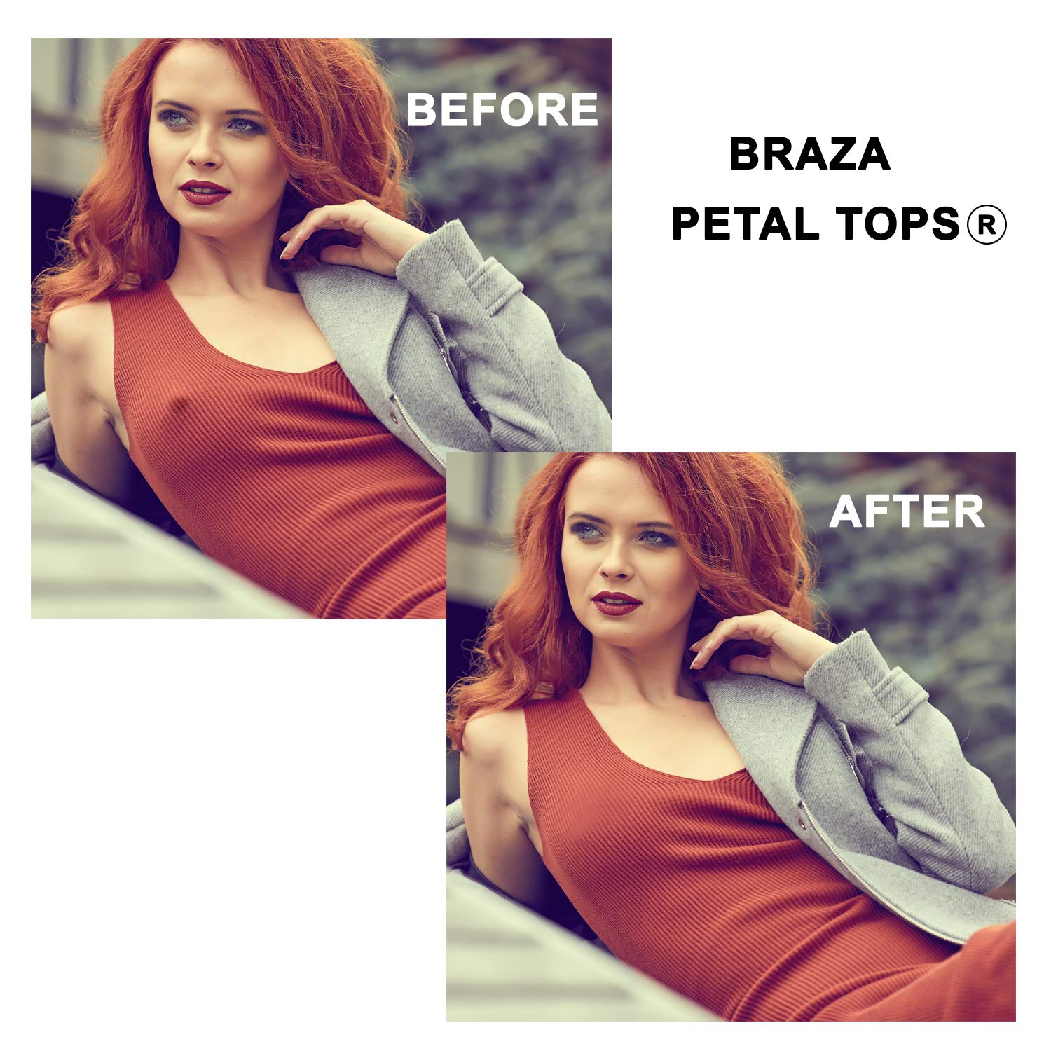 Braza Disposable Petal Tops for Fashion Modesty, Petal Shaped - Image 4