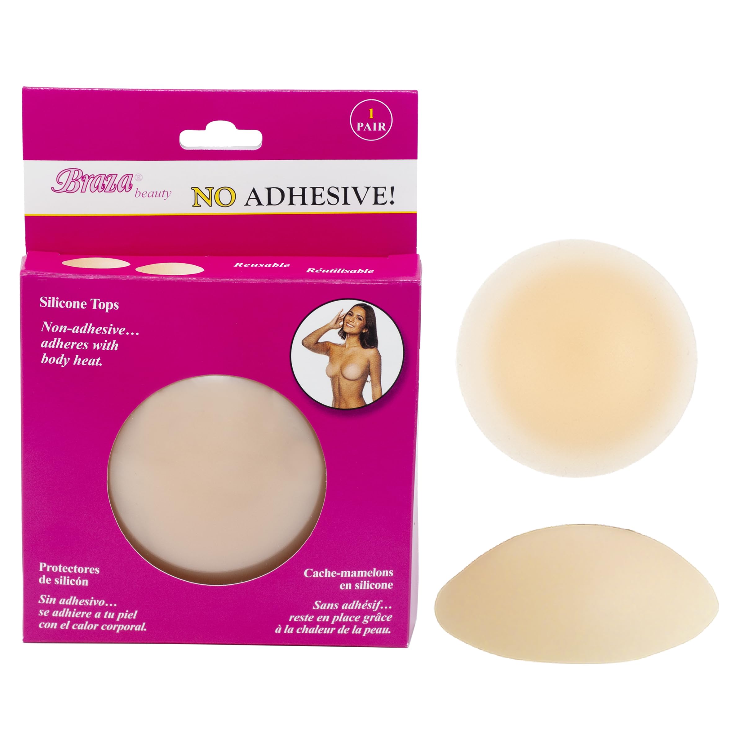 Braza No Adhesive Reusable Silicone Nipple Covers - Image 5