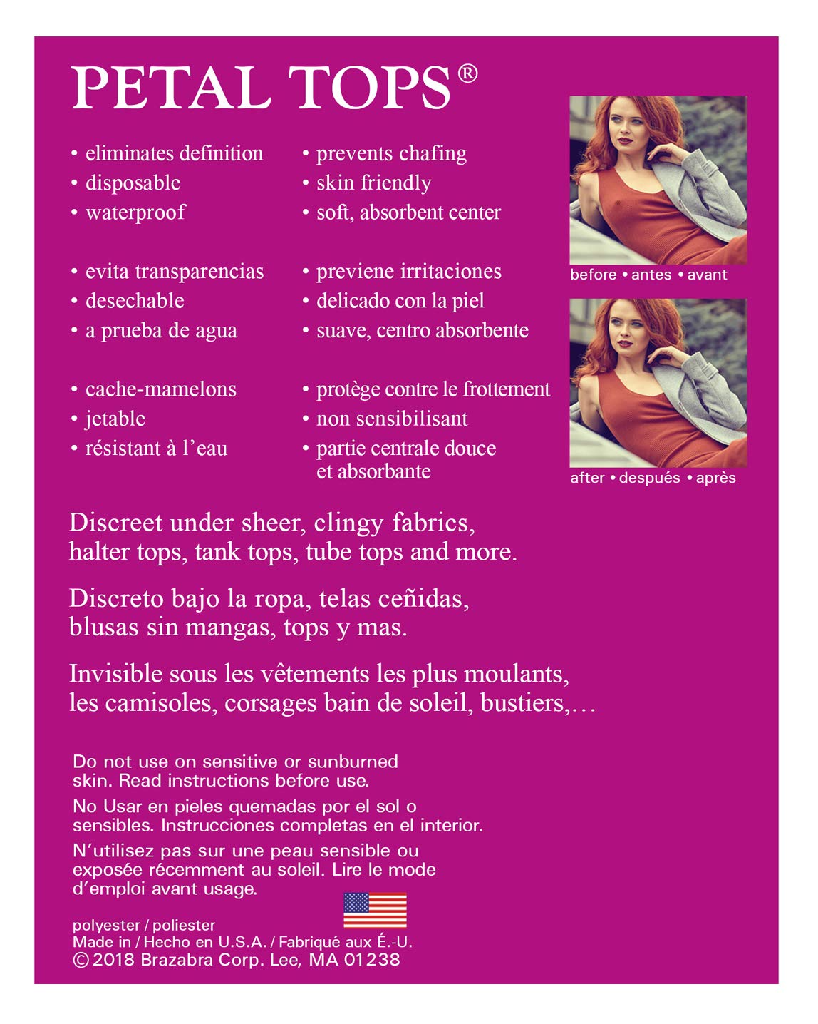 Braza Petal Top Disposable Nipple Covers 15 Pair, Beige, One Size - Image 4