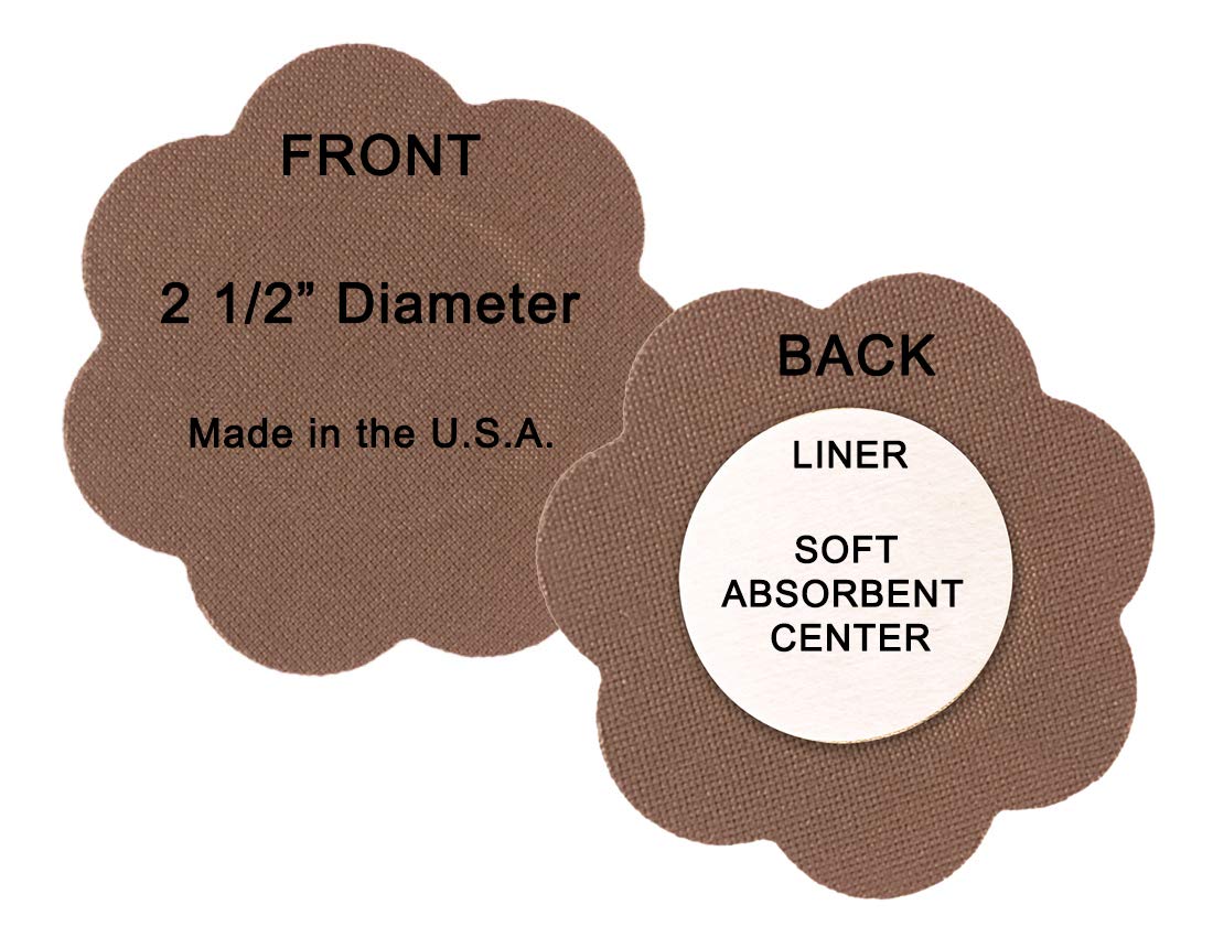 Braza Petal Tops - Disposable Nipple Covers -Cocoa,One Size - Image 5