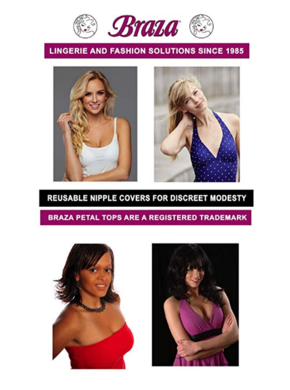 Braza Petal Tops - Reusable Nipple Covers - 1 Pair Cocoa - Image 5