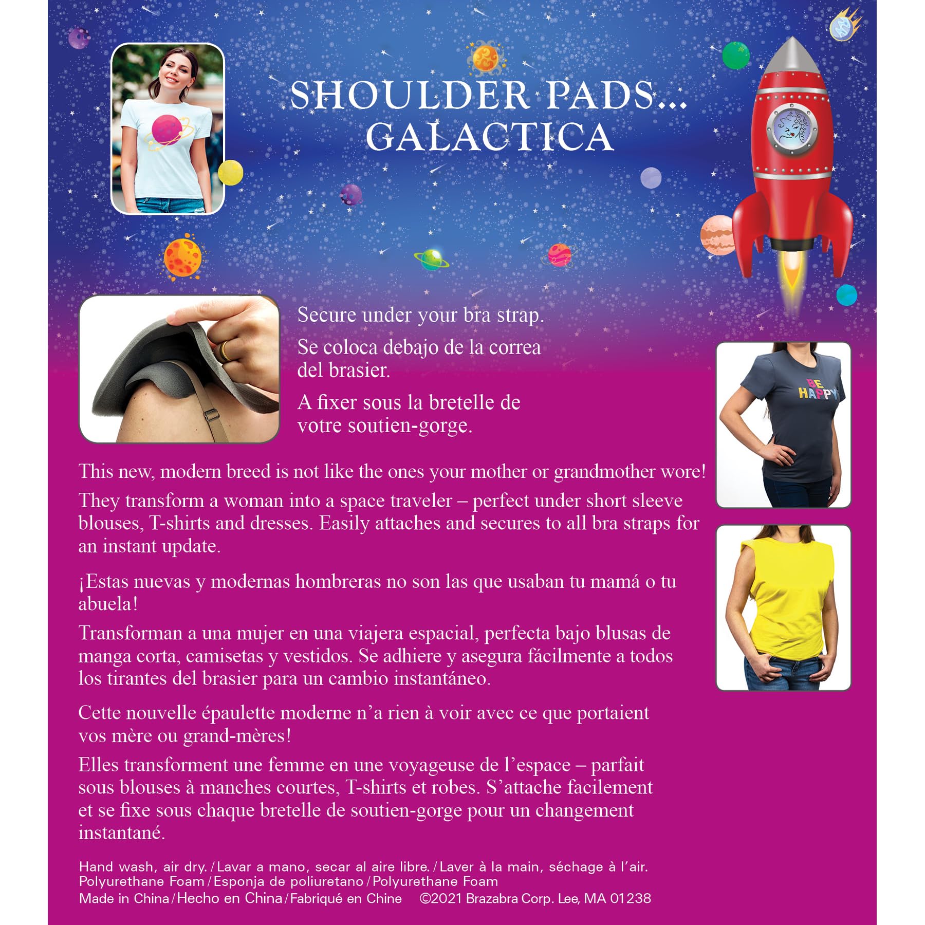 Braza Shoulder Pads - 2PCS Water-resistant Shoulder Enhancers Pads - Shoulder Foam Pads for Women's Clothing, Blazer Clothes, Blouses, Dresses, and T-shirts. - Image 4