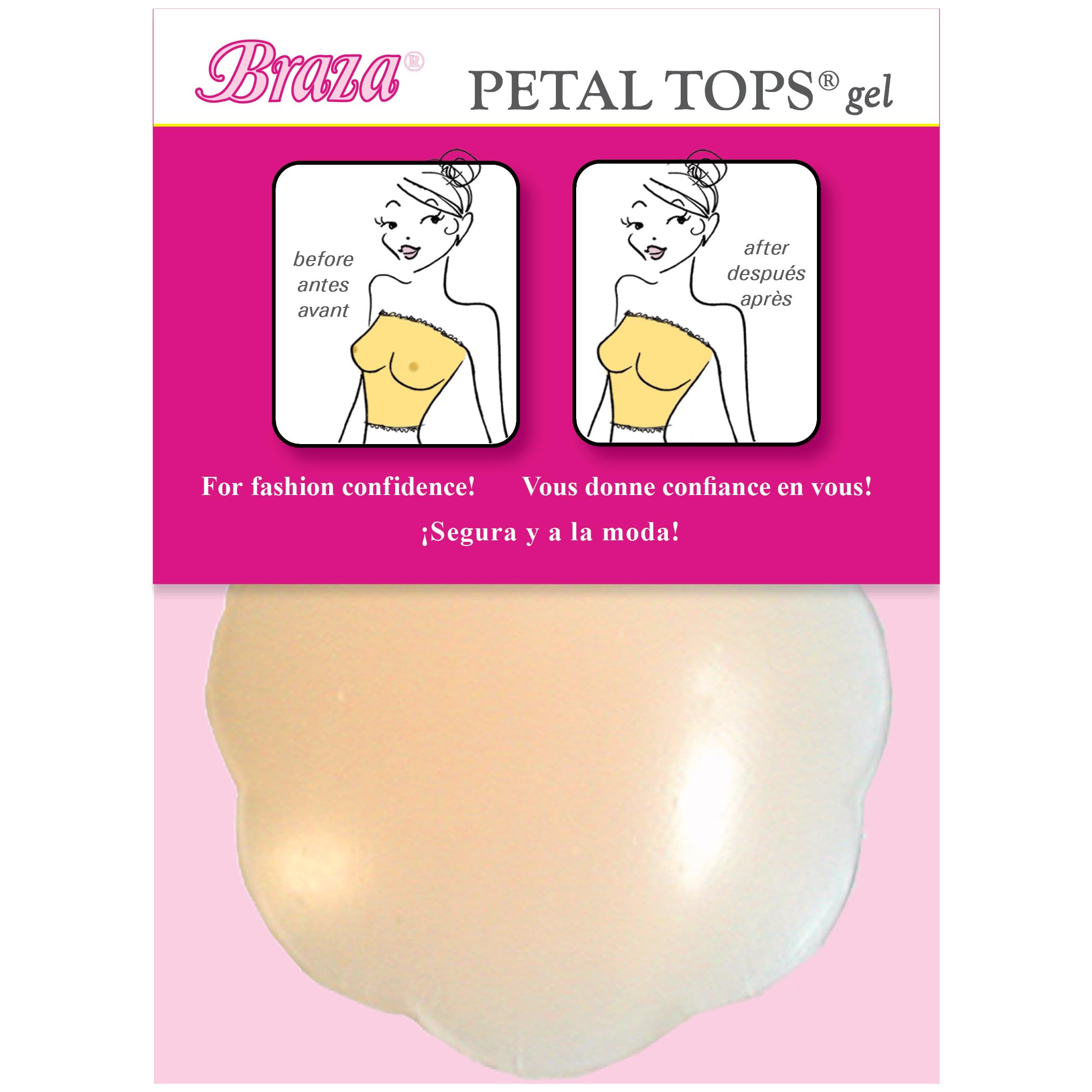 Braza Silicone Gel Petals - Reusable Nipple Covers - Image 3