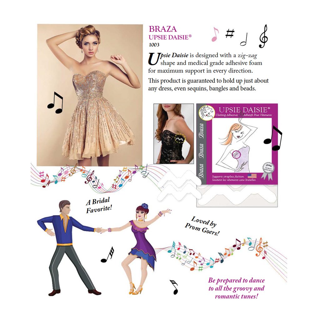 Braza Upsie Daisies - Adhesive Clothing Tape Strips - Image 3