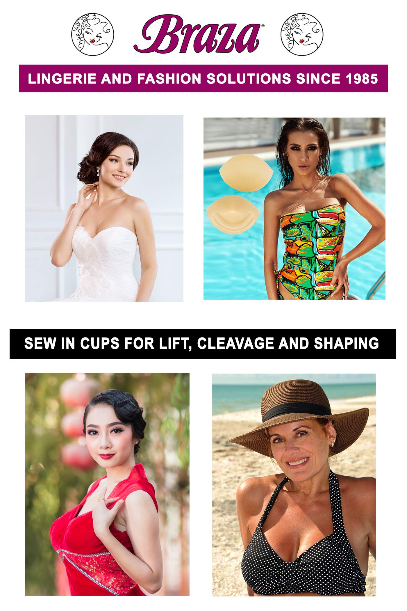 Braza Women's 2600 Sew in Cups - Image 3