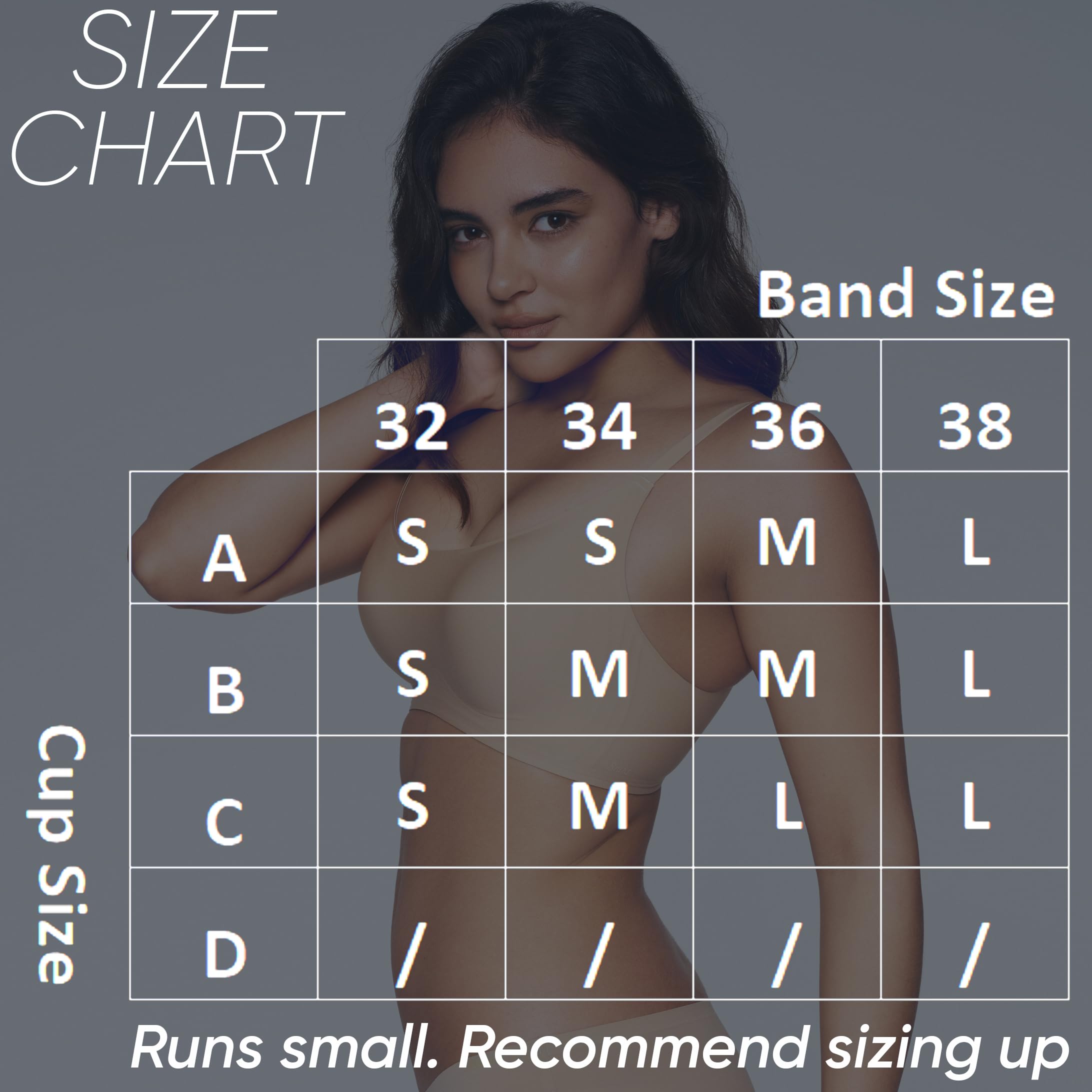 Scoop Neck Padded Bra – Comfortable Build-in Silicone Underwire Seamless Bra - Full Coverage Bra's with Hook & Eye Closure - Image 7